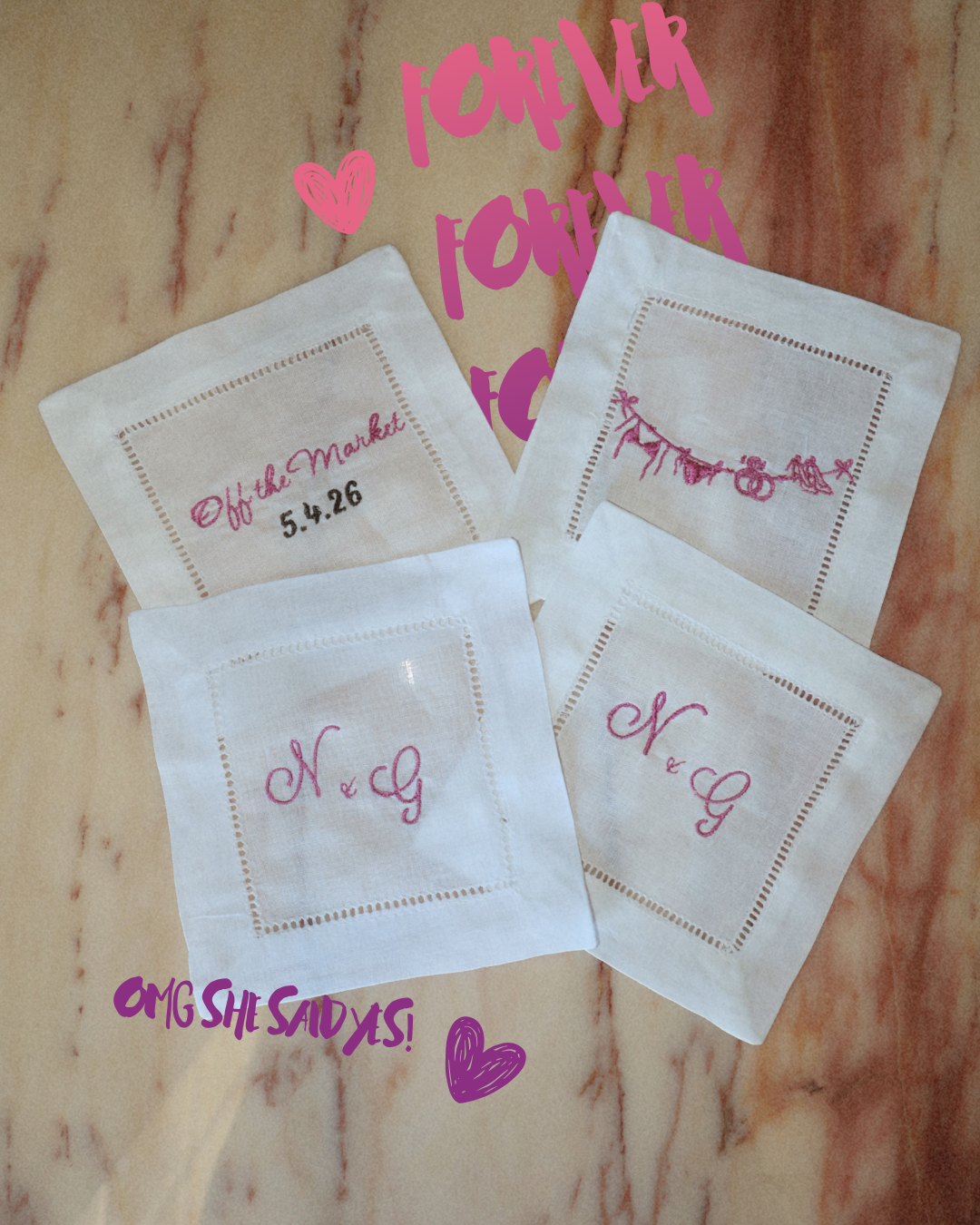 Off the Market Cocktail Napkins