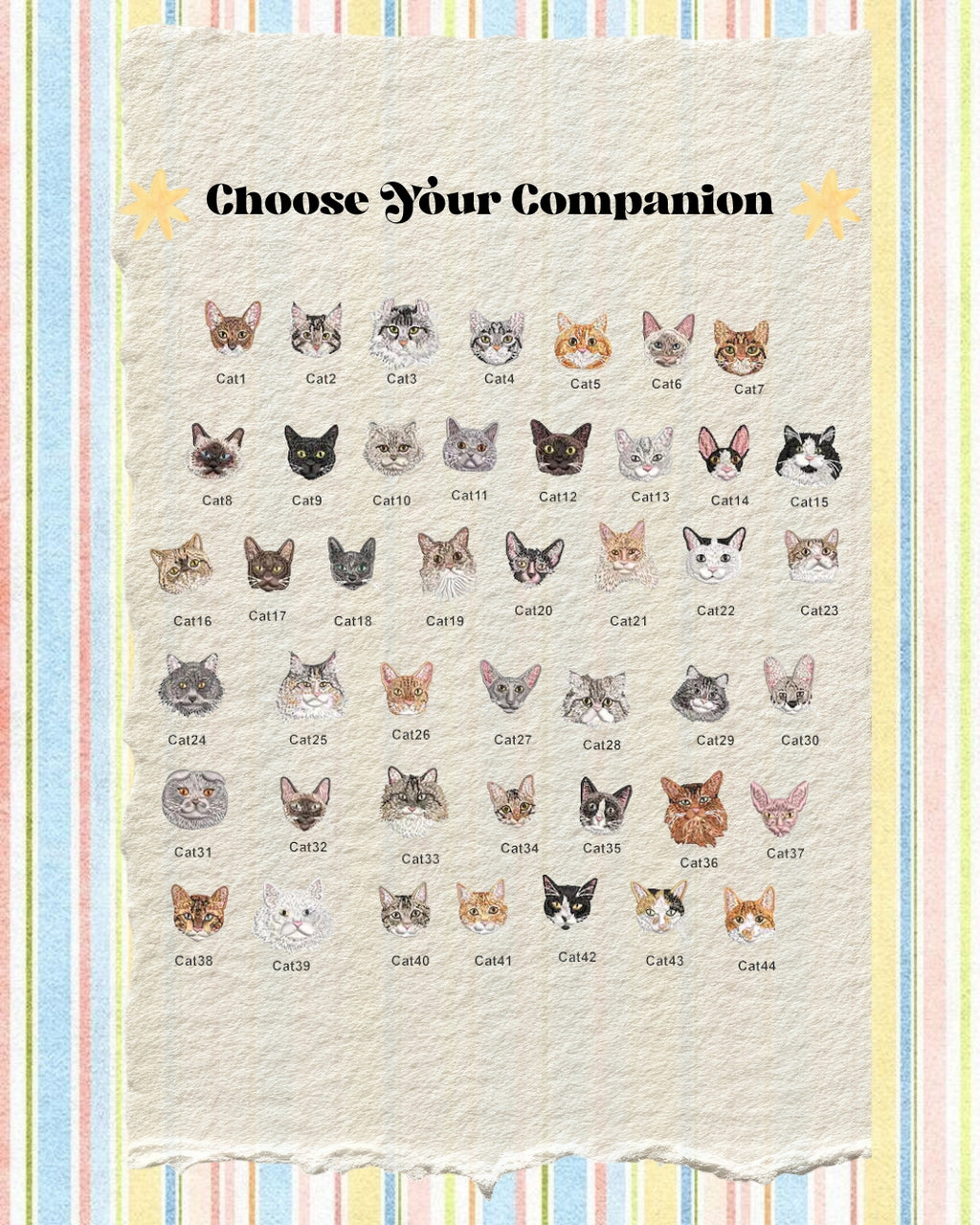Custom Embroidered Pet Portrait | 5" × 7"