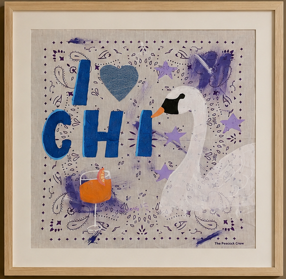 Love Chicago Bandana Art